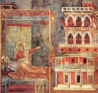 Frantiek m non vidn palce plnho pekrsn zbroje (Giotto, basilika sv. Frantika)