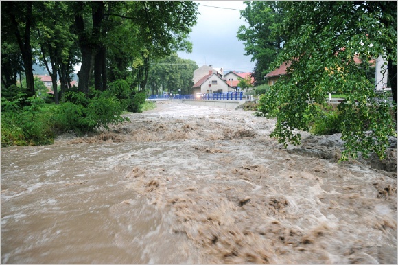 Lichnovsk potok, kter se vlva do eky Lubiny se horn sti obce tak tak drel v koryt. (v doln sti u takov tst nemli)
